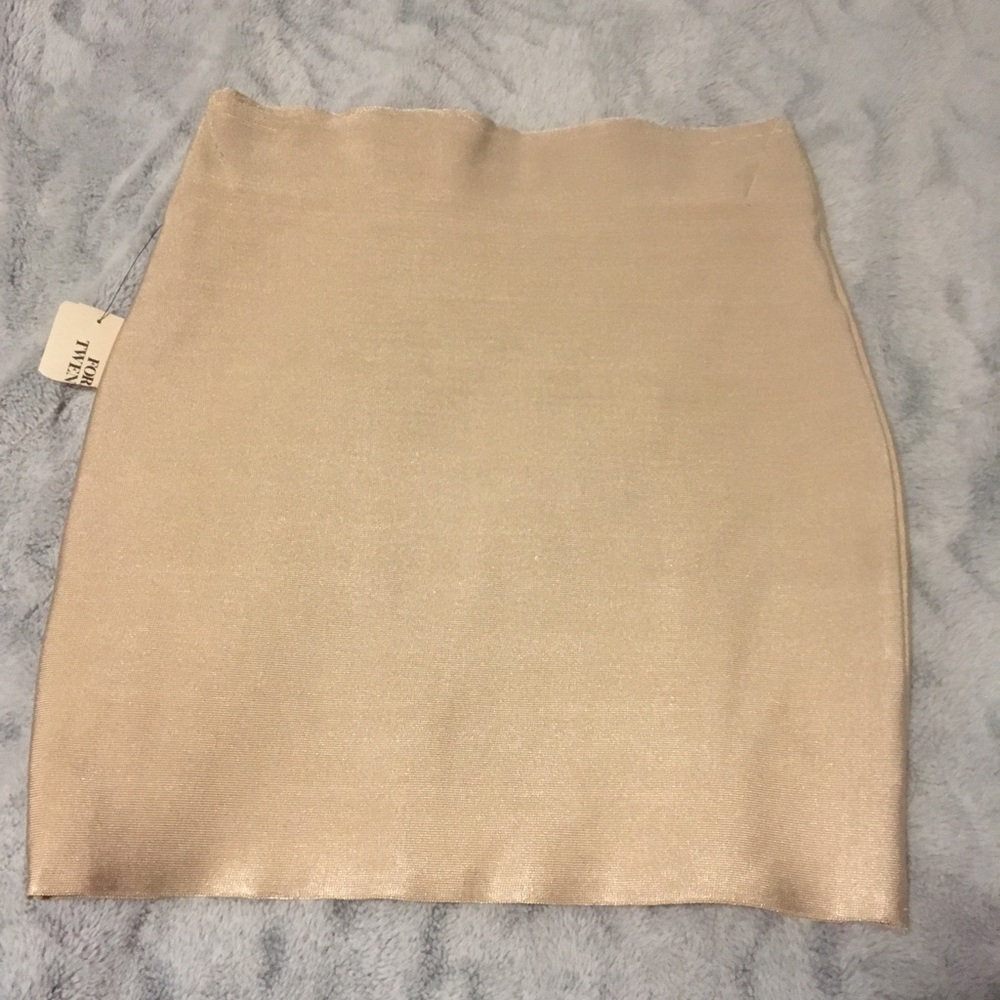 Nude Body Con Skirt - Picture 2 of 4